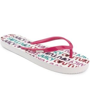 Juicy Couture Womens Zamia Flip Flops